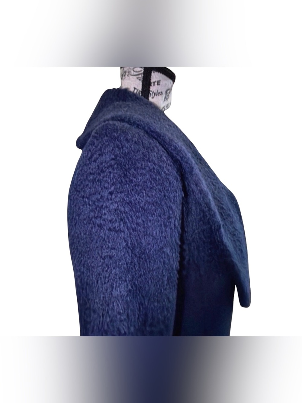 Zenobia Alpaca Wool Coat | Oversized Shawl Collar | Size 8 - Picture 10 of 15